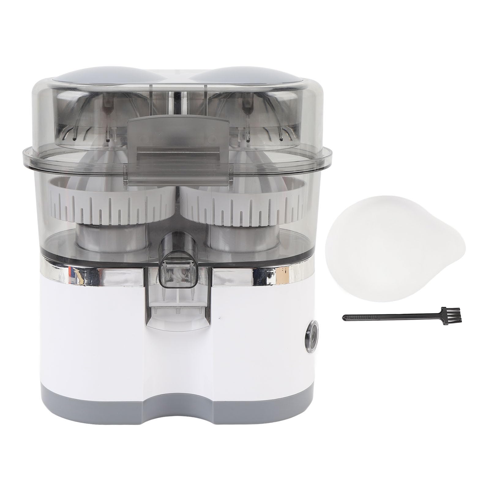 Denash Dual Head Electric Electric Citric Juicer Compact Juice -Extractor Máquina para Limones de Naranja Kiwi Grapefruit, Exprimidor Portátil para Estilo de Vida Rápido (WHITE)