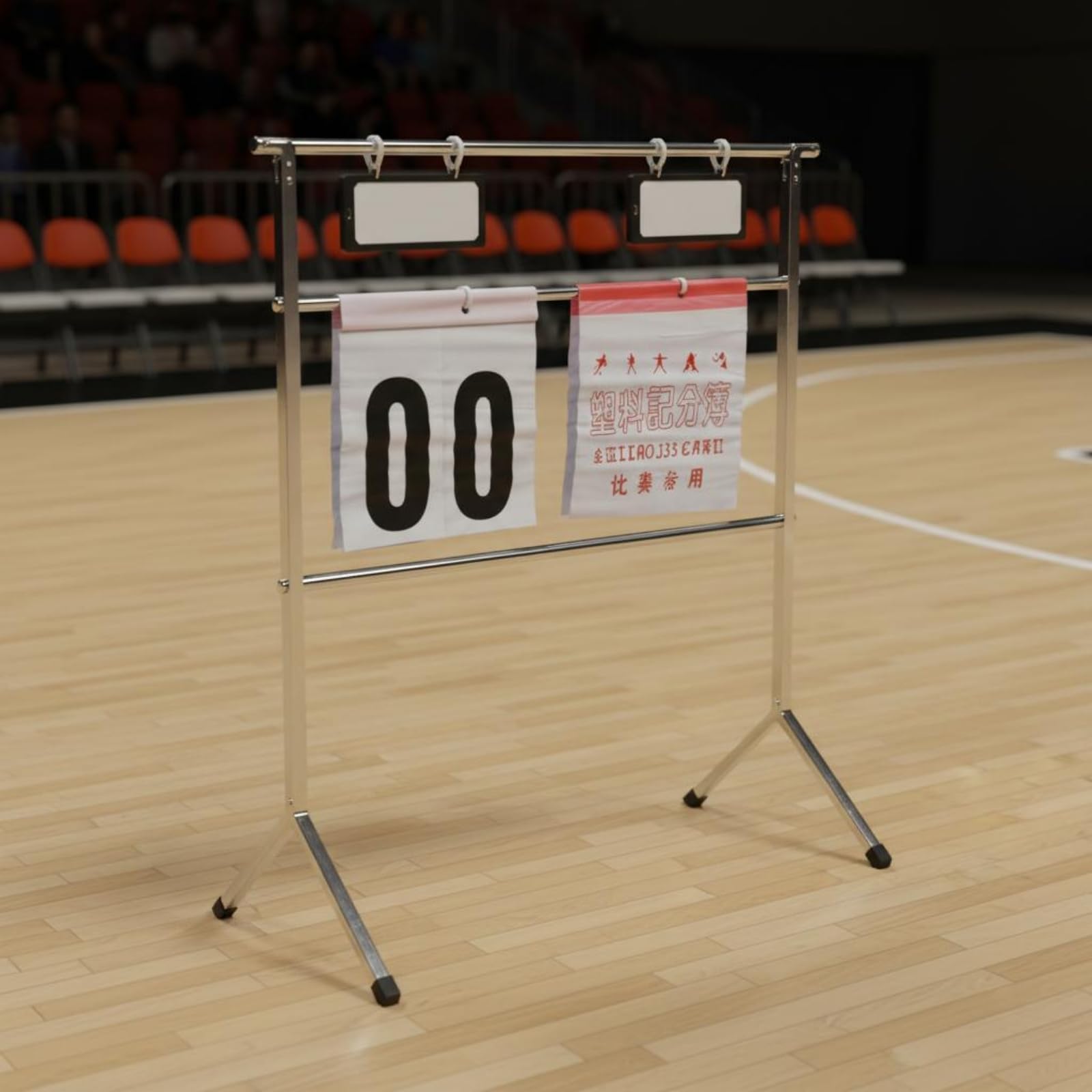 Tabellone Segnapunti da Competizione Portatile Segnapunti Scheda Girevole Supporto Stabile Attrezzatura Sportiva per Torneo