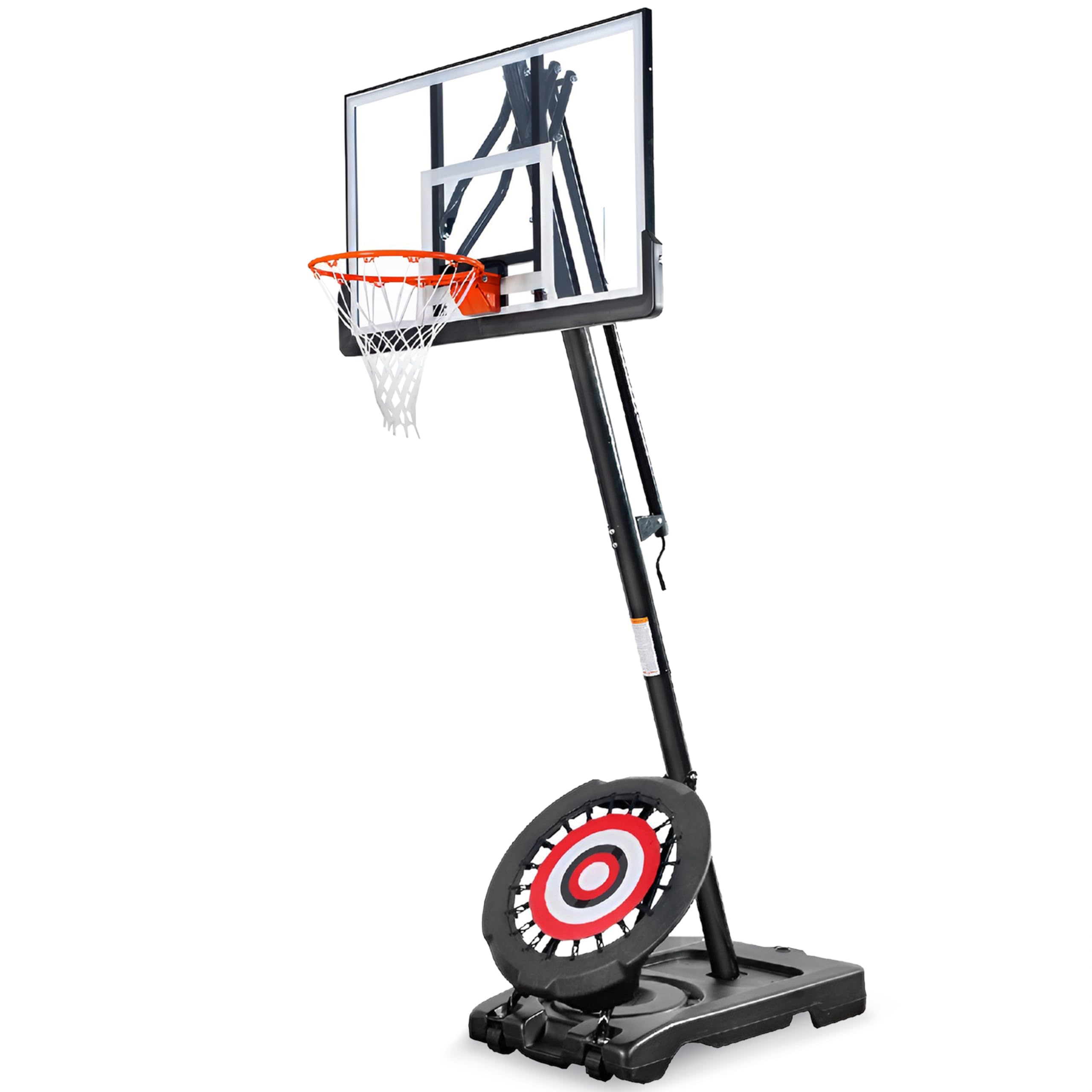 Sponsored Ad - Portable Basketball Hoop with 7.5-10 Ft. Adjustable Height & Rebounder