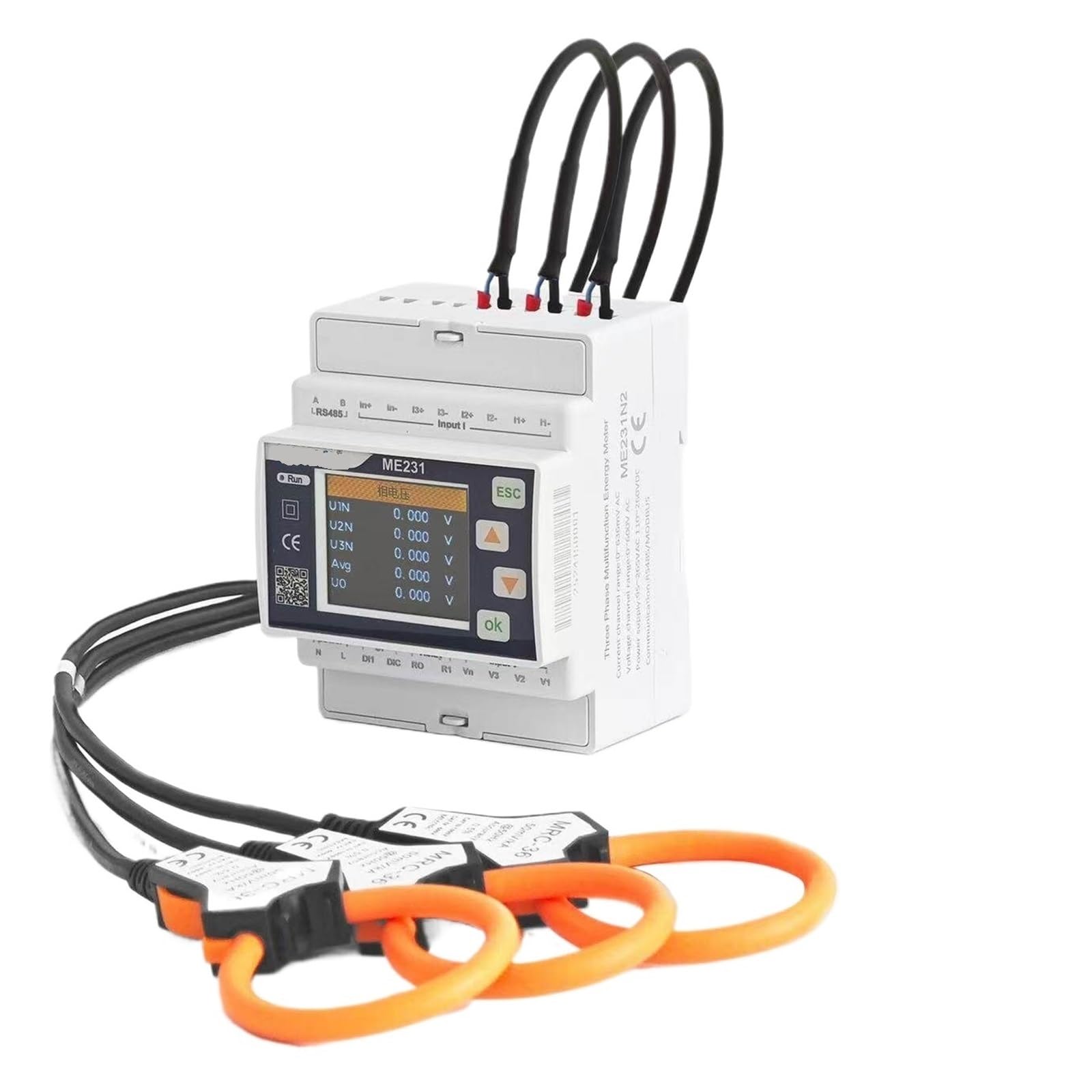 LNHHG Power Quality Analyzer ME231 Three-phase Electricity Meter For Measurement, Power Monitoring, And Harmonic(5 100A/16mm inner diameter)