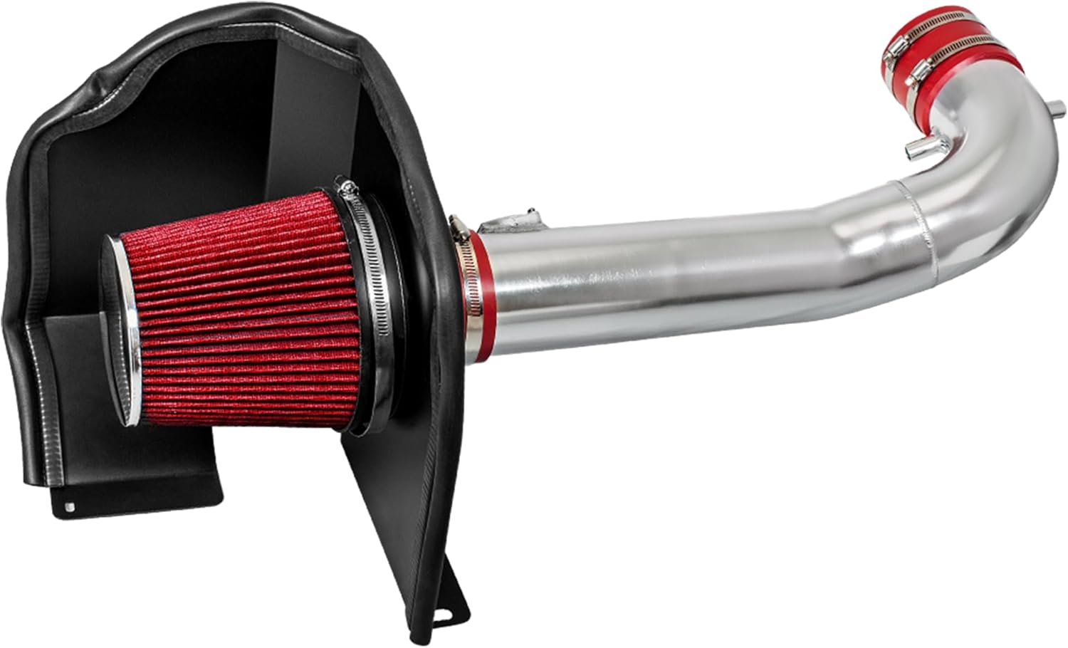 2014-2020 Cold Air Intake System with Heat Shield Kit + Filter Combo RED Compatible For Silverado Sierra Suburban Tahoe Yukon Denali Escalade 5.3L/6.2L V8