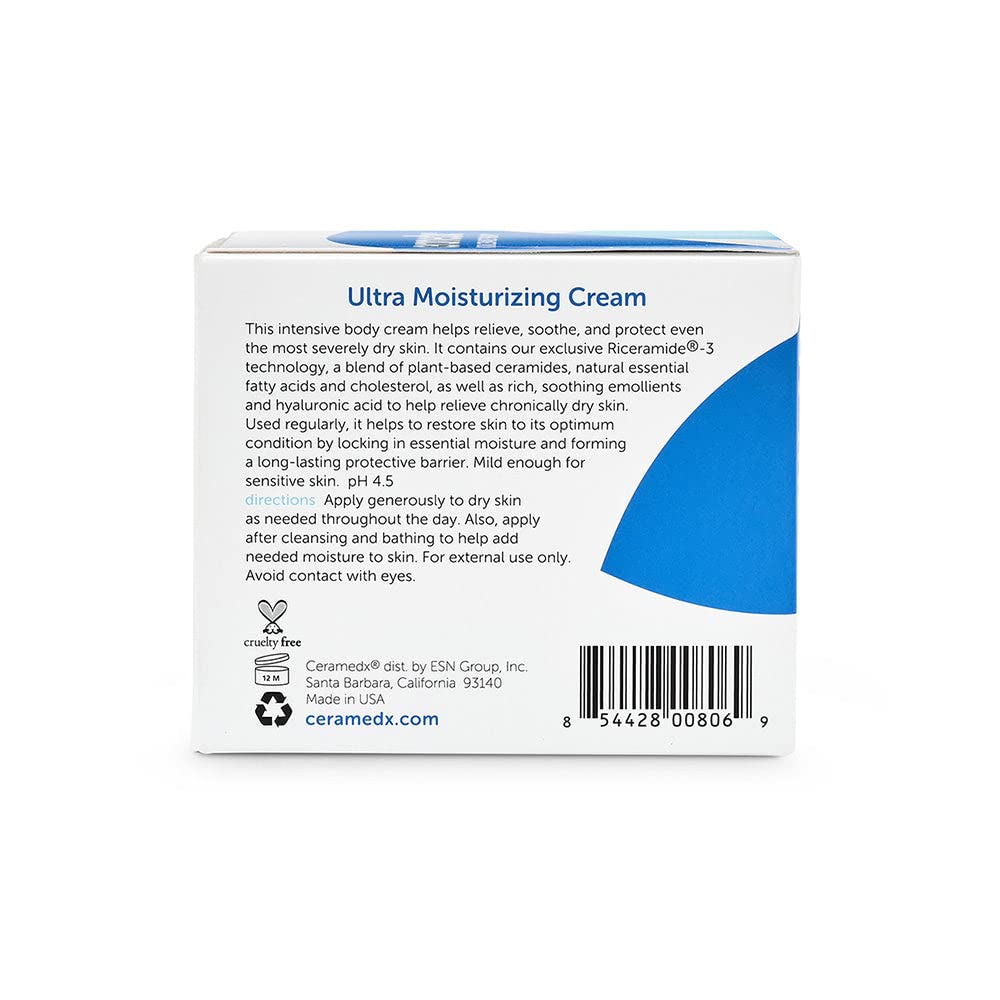 Ceramedx - Ultra Moisturizing Natural Ceramide Cream Unscented for Dry, Sensitive Skin (6 oz.) (2) thumbnail 4