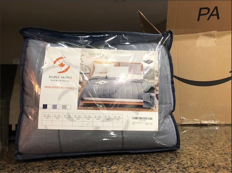 Maple Down Weighted Blanket 20 lbs for Adult & Kids Queen Size