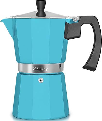 Miniatura 11 de Zulay Moka Pot - Cafetera para estufa de café expreso, a prueba de fugas, acero inoxidable, fácil de limpiar, mango y perilla resistentes al calor,