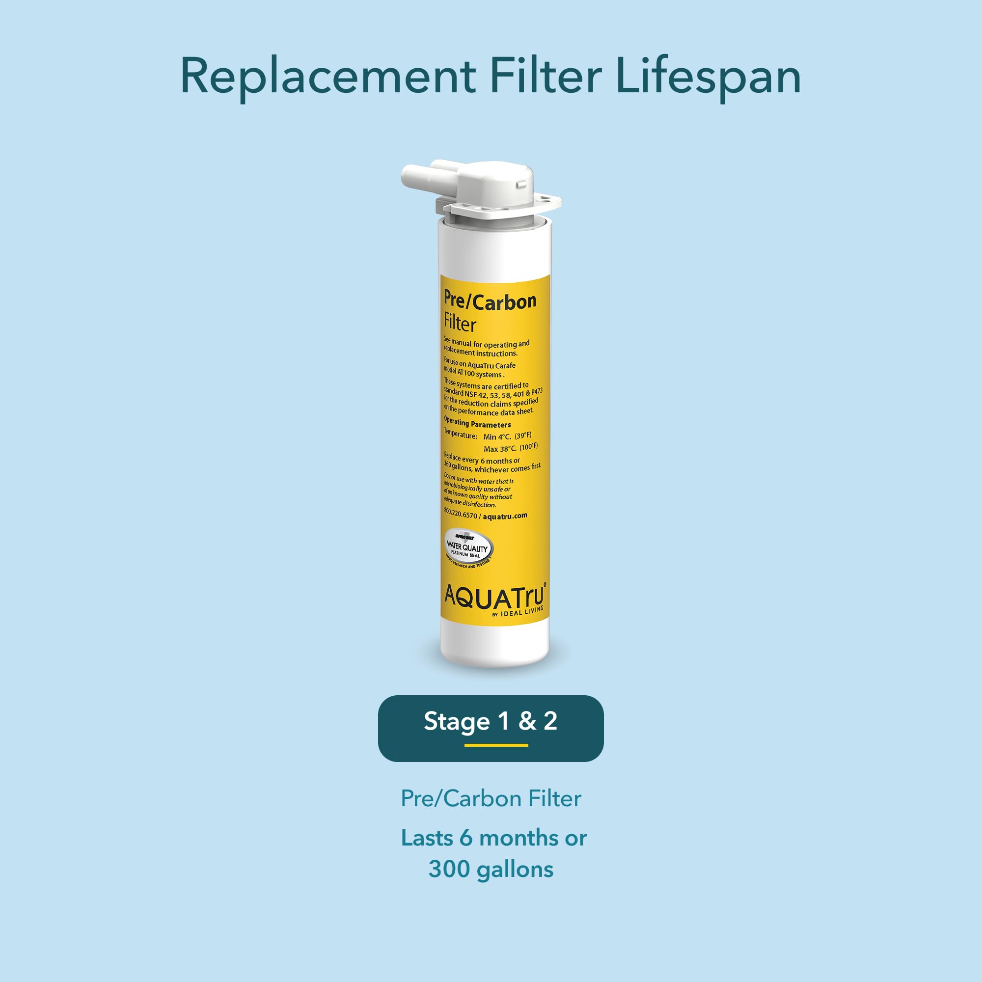 AquaTru Filter Replacement - Better Water Taste -4