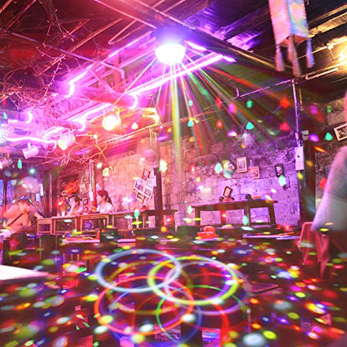 KOOT Disco Lights Bluetooth Speaker Sound Activated Party Light with Remote Control LED DJ Strobe Bar Club Stage Dance Light for Kid Room Party Wedding Birthday - Thumbnail 5