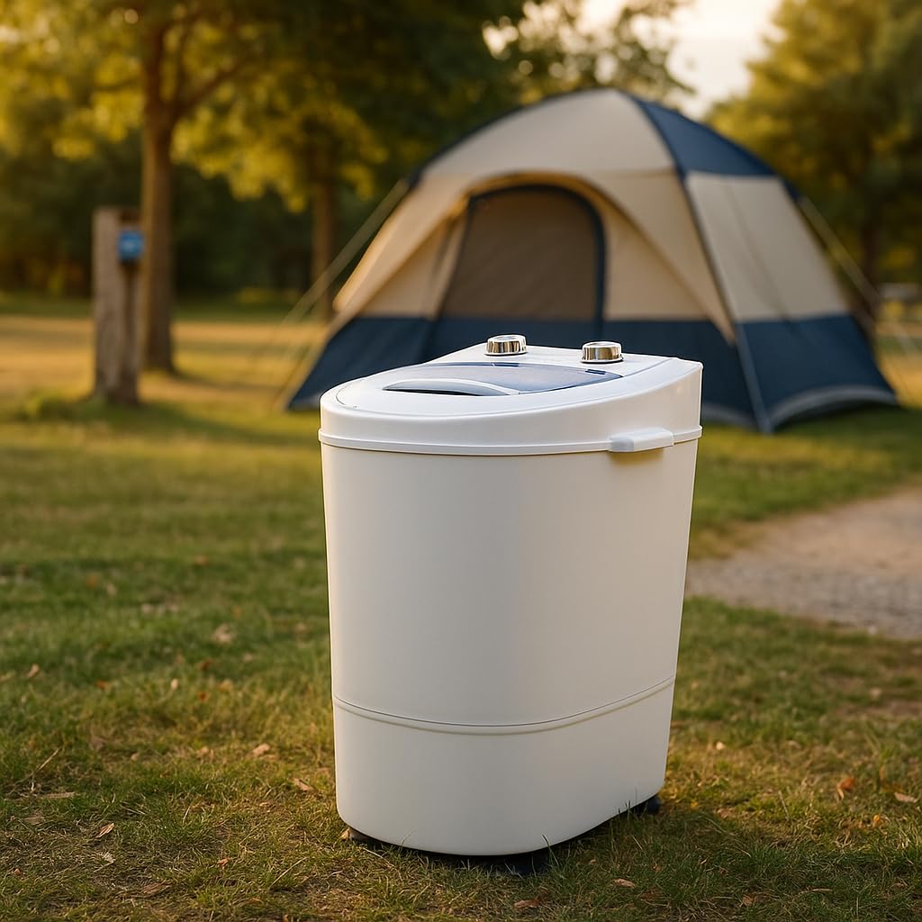 Lavadora Mini Centrifugadora portátil Caravan 3kg - Tangarus | Ideal para Camping y Caravanas | Clase A