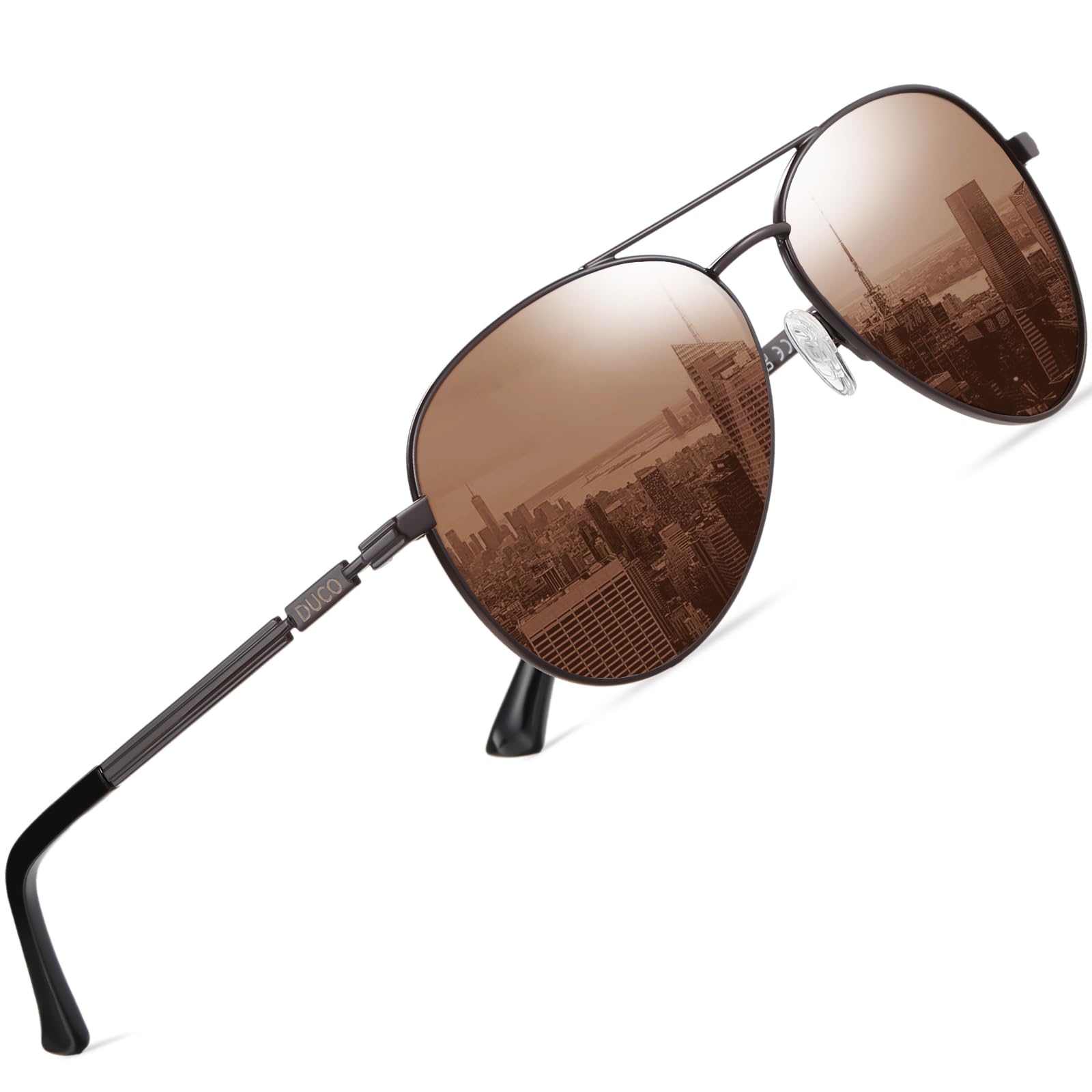 DUCO Cool polaryzacyjne okulary przeciwsłoneczne męskie, klasyczne, uniseks, filtr UV400, kategoria 3, 3025K