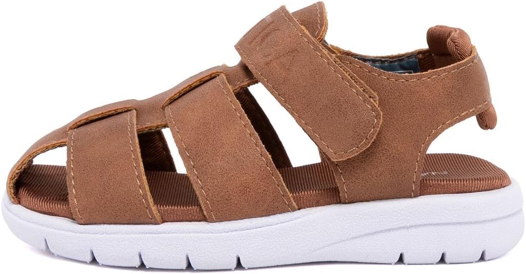 Nautica Toddler Sandals – Closed-Toe Athletic Summer Shoes for Boys & Girls with Adjustable Straps, Perfect for Active Play (Toddler & Little Kid Sizes)