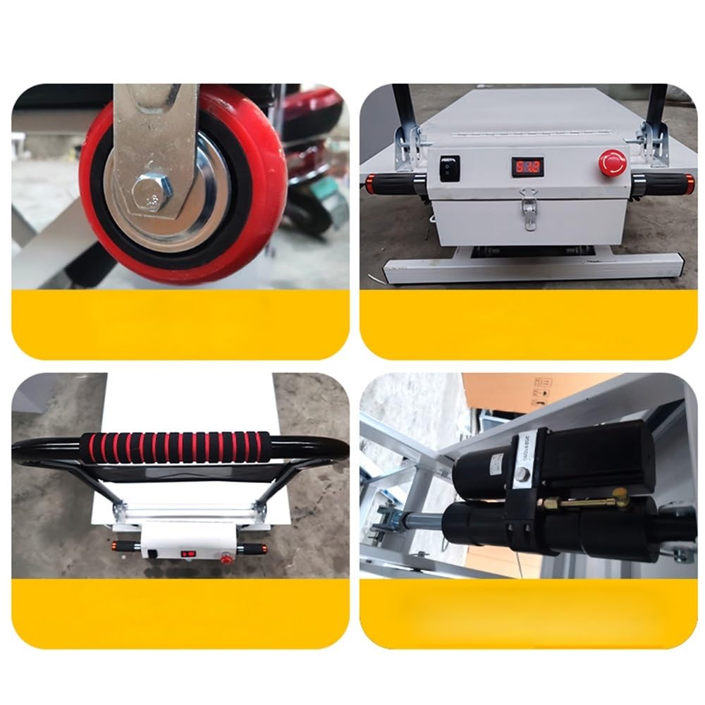 Elektrische hydraulische Hebebühne für Güter, tragbarer Flachbett-LKW für einfachen Materialtransport und Heben, ideal für Lager und Zuhause