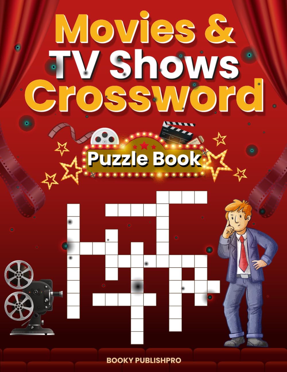Movies & TV Shows Crossword Puzzle Book: A Fun and Challenging Journey Through Cinema and Television