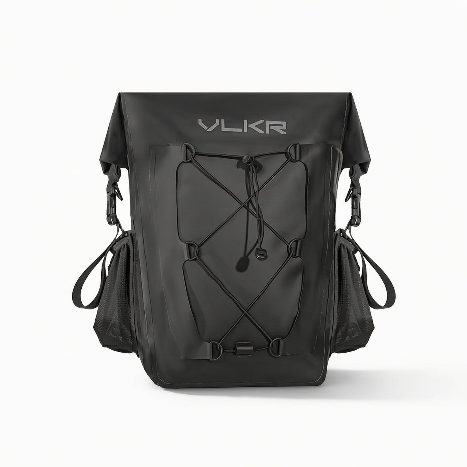 Baoblaze Borsa Pannier Bicicletta Borsa da Bicicletta Borsa Portapacchi Borsa Posteriore Struttura Rettangolare con Cinghie Regolabili Montaggio Sicuro Tasche, Array, Nero