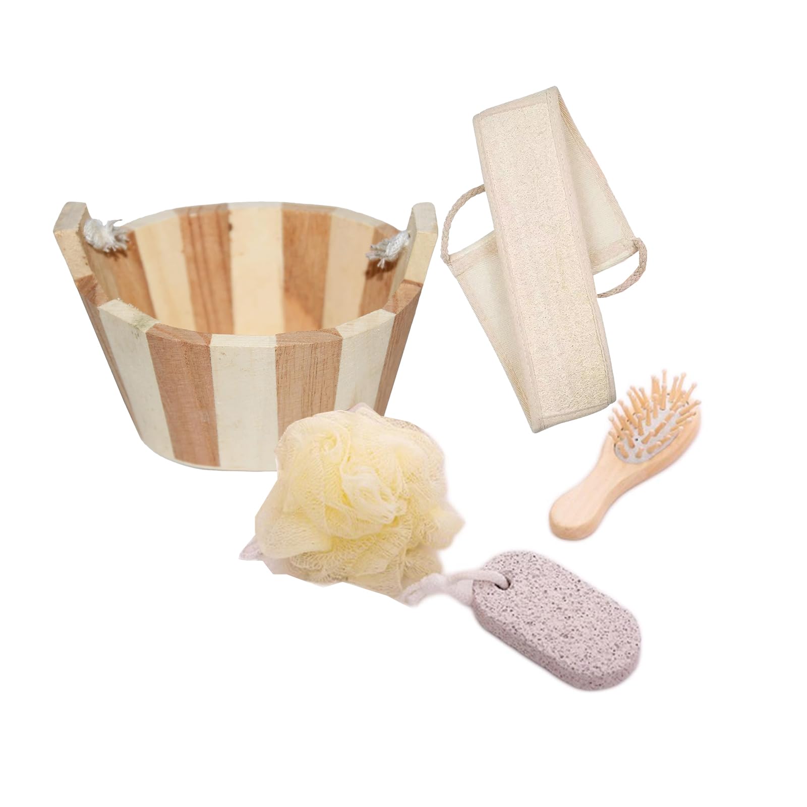 Bath Gift Set for Women, Body, Back, Legs & Feet Care, Birthday Gift Basket (Set Of 5 Pcs)-image-19