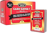 Vista 9 de Cardboard Gold Card Saver 1-200 unidades – Soporte para tarjetas semirrígido, protectores de tarjetas de intercambio – Cardsaver aprobado por la PSA