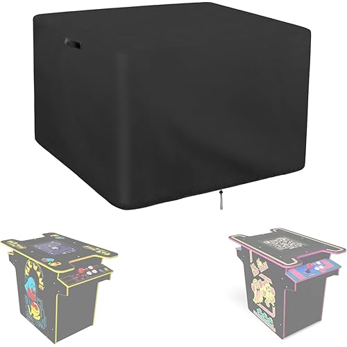 Arcade Cover Compatible with Arcade1Up Pac-Man Head-to-Head Arcade Table, 420D Waterproof & Dustproof Game Table Cover,Black