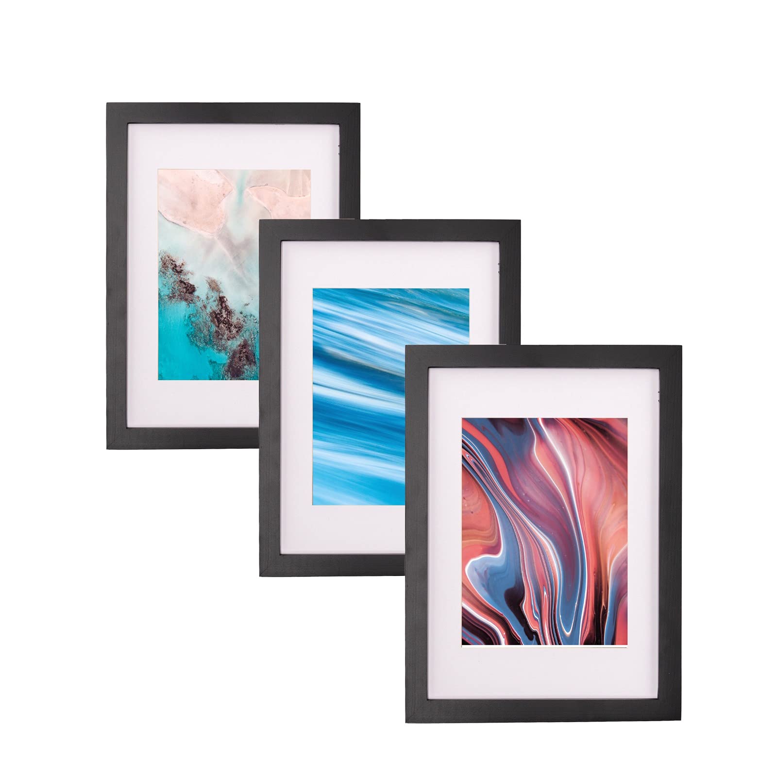 Buy Pack of 3 Genuine Solid Pine Wood a4 Frame, A5 Photo Frame With A4