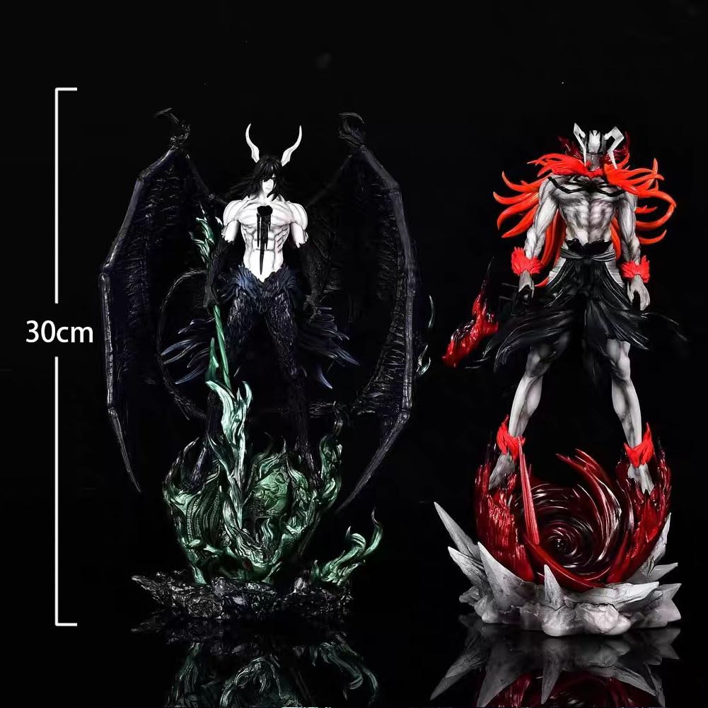Figurka Hollow Ichigo – Black Wing Ulquiorra, duże figurki anime, Horned, Ichigo Ulquiorra, Cifer, stojąca, kolekcjonerska, figurka do zabawy, prezent dla fanów, 30 cm