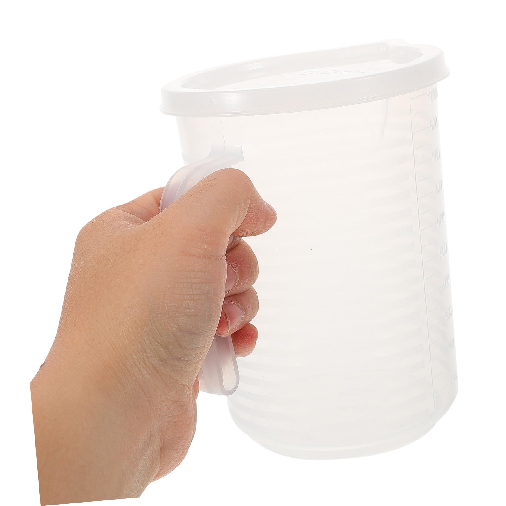 TOPBATHY 4 Pz misurino misurini brocche contenitore di misura brocca da forno Tazza di misurazione Bicchiere per caffetteria tazza di brocca di latte plastica bianca Riutilizzabile