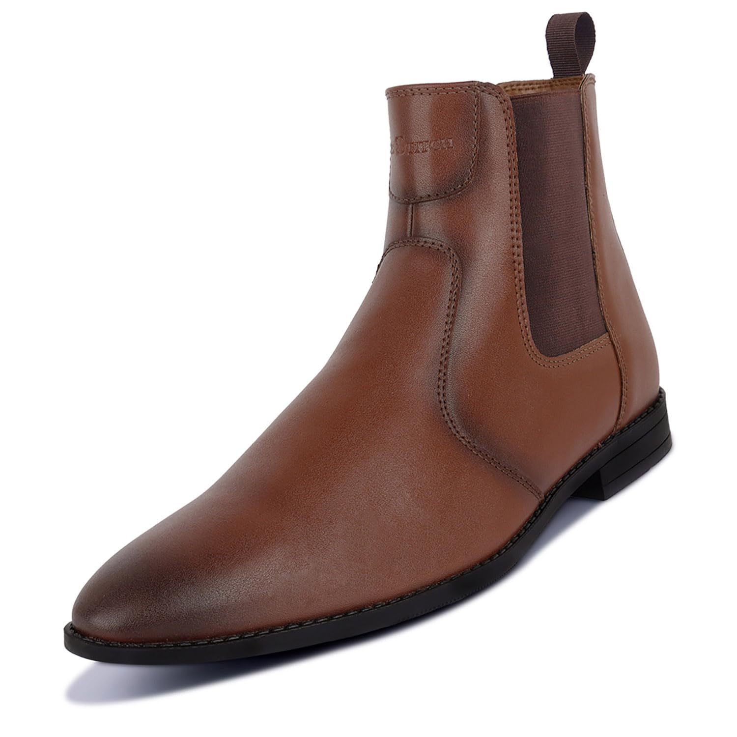 LOUIS STITCH Mens Chelsea Boots | Handcrafted | High Ankle Boot| Comfortable Formal Office & Casual Wear Shoes | Dual Tone Patina Finish | Size-UK08 Russet Tan (LSRG_CLTN) (B0CSPG2ZWD) Amazon Price History, Amazon Price Tracker
