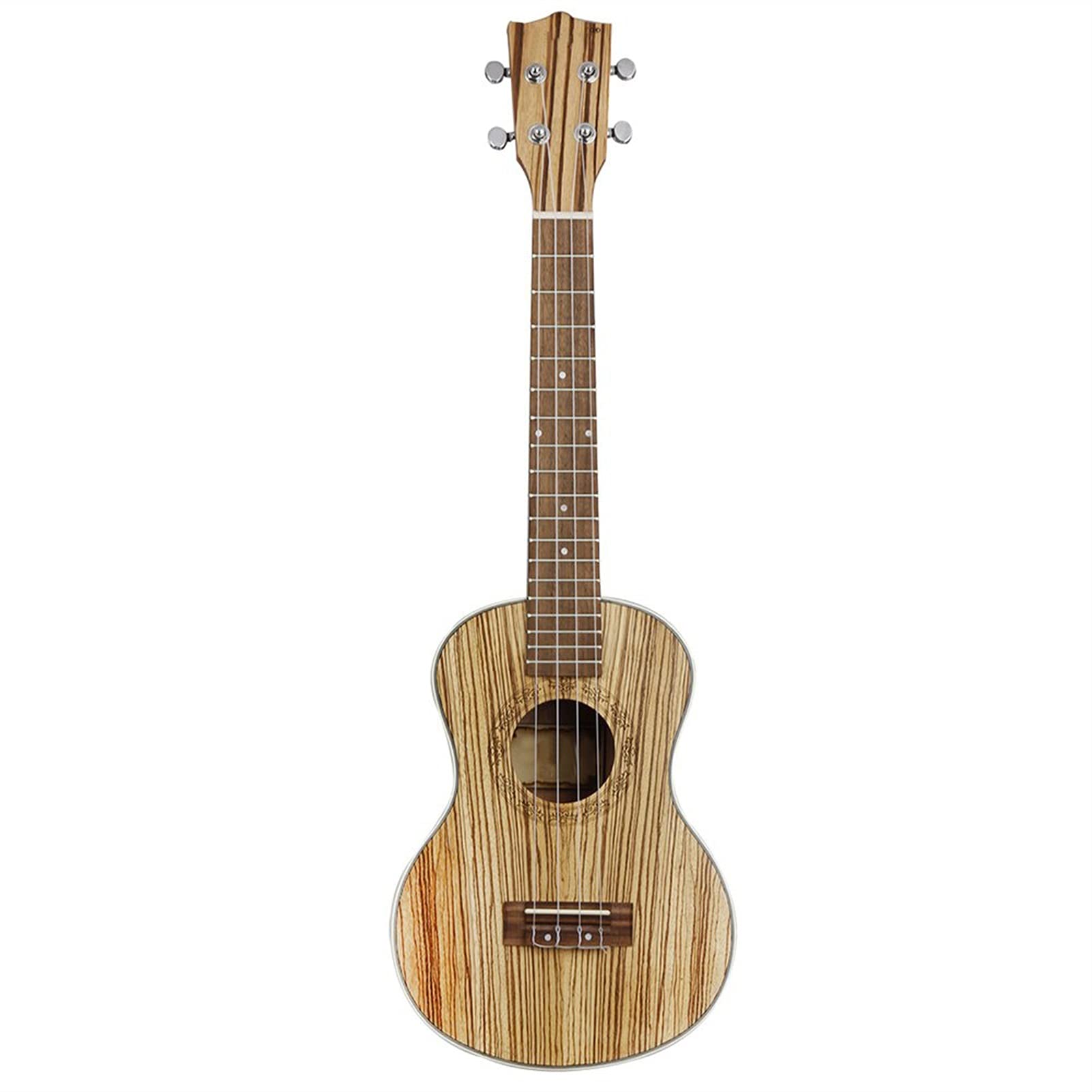 Ukulele Bausatz Konzert-Ukulele 24 26-Zoll- Ukulele Hawaiianer Schnur Zebra- Holz Ukulele Sopran-Mini-Gitarre-Set-Klavier-Tasche (Color : 26 Inch Ukulele)