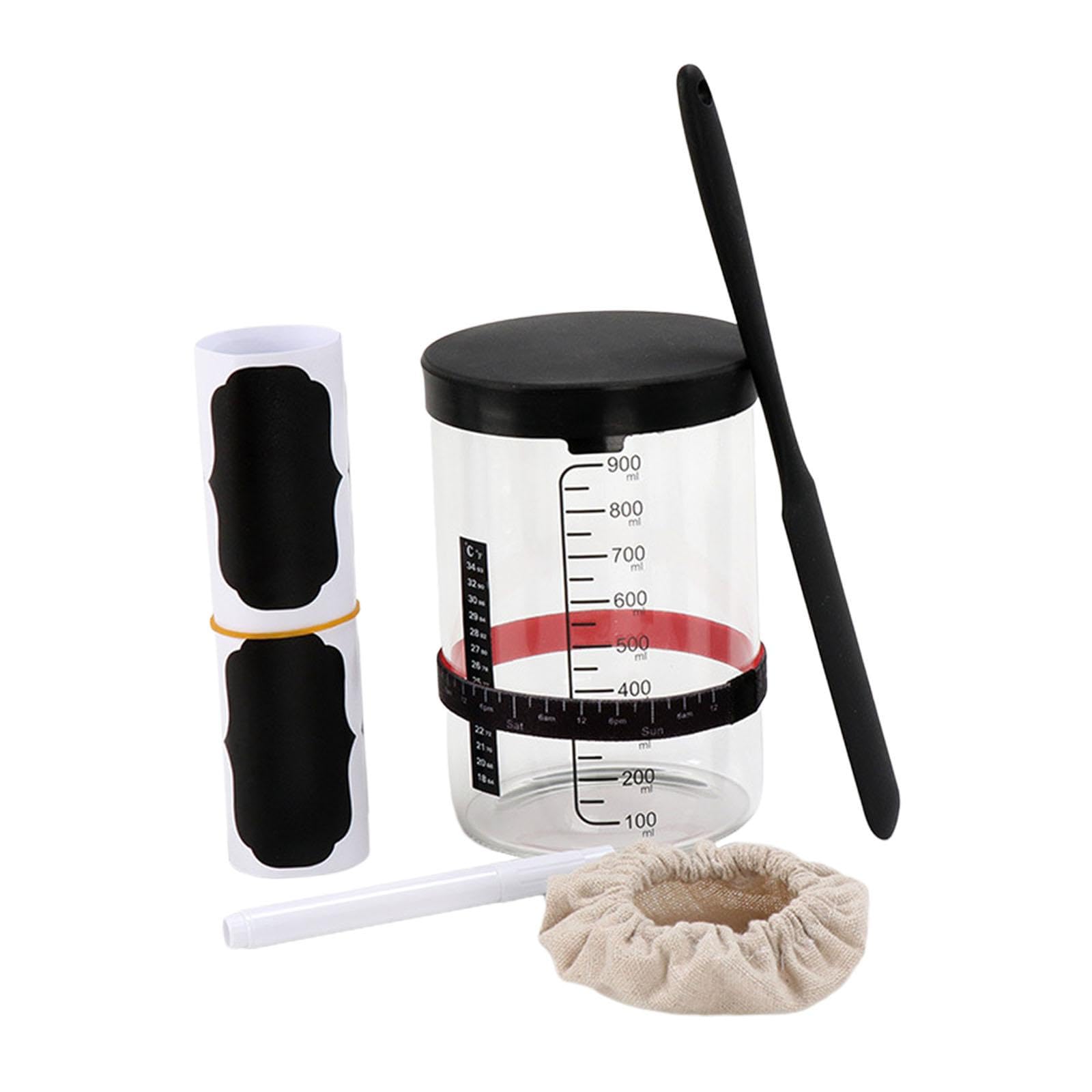 SECRET DESIRE Creations Sourdough Starter Kit Jar Sourdough Bread Baking Tool Sourdough Jar Scraper 7 Pieces|Home Decor|Figurines