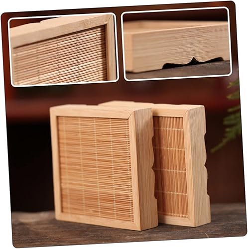 Miniatura 4 de IMIKEYA 4 piezas de base de bonsái de esquina para el hogar, tetera, estilo de mesa, tanque, soportes de patio, jarrón, muebles para estante de