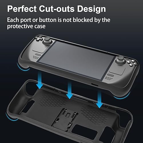 Miniatura 7 de Tangaroa Steam Deck Case with Kickstand Steamdeck Case Accessories, Adjustable Protective Case for Steam Deck Protector, TPU Soft Cover -