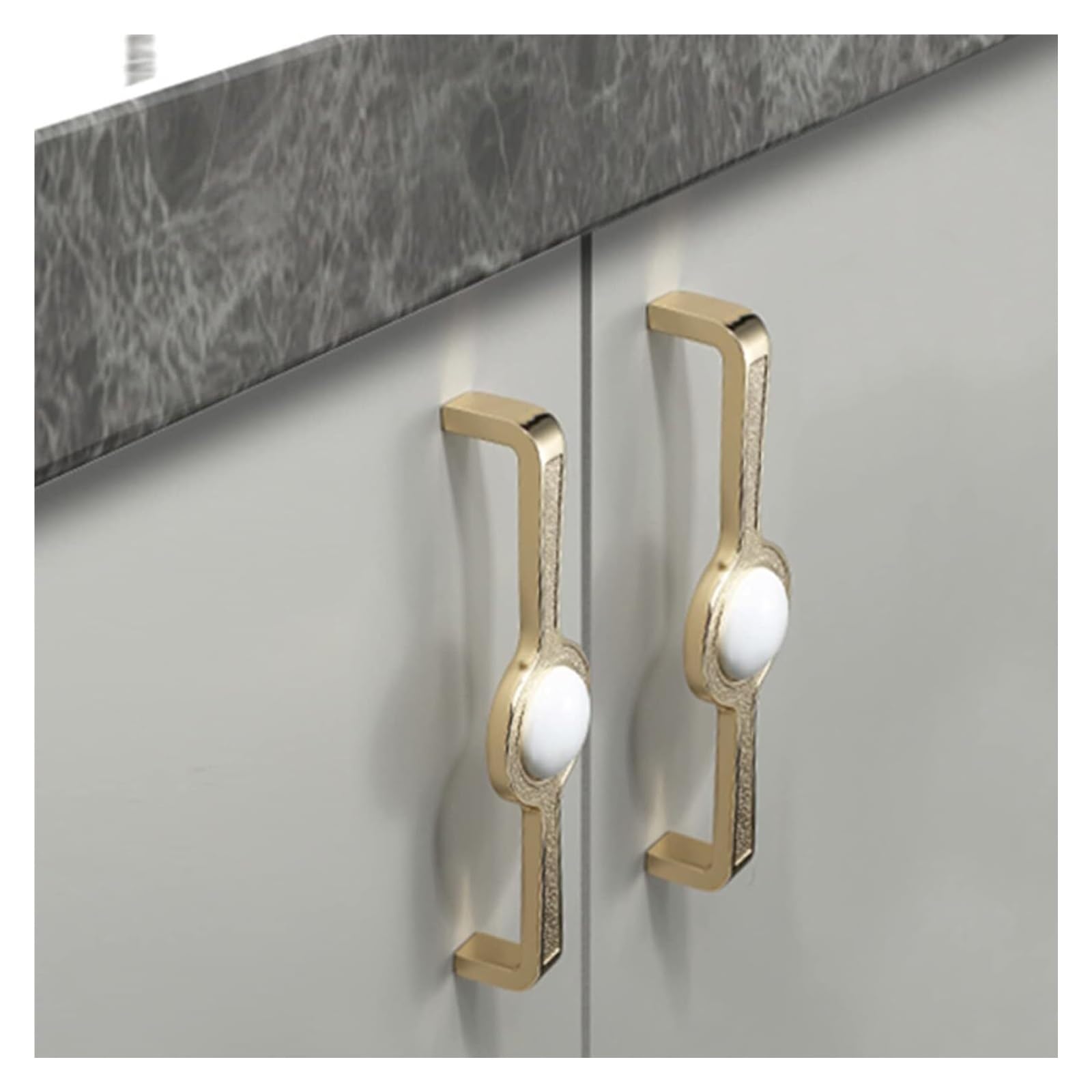 Mbhhu One Color Hidden Drawer Pulls，2 X Wardrobe Door Handle Zinc Alloy Drawer Handles Cabinet Handles Furniture Door Pull Handles Kitchen Cabinet Door Handles,For Wardrobe Furniture(Hole Distance 128Mm)