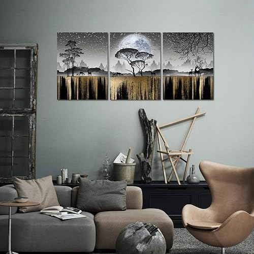 Miniatura 7 de Arte de pared para sala de estar, decoración de pared familiar para dormitorio, cuadros de pared en blanco y negro, árbol, lienzo para baño, pared,