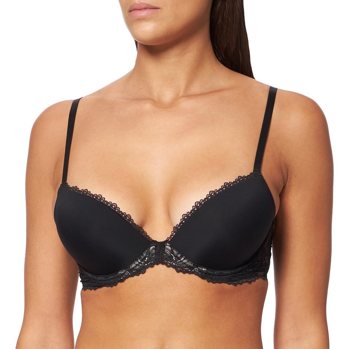 Calvin Klein Women's Black Lift Demi Bra in Size 34D, Sports Direct