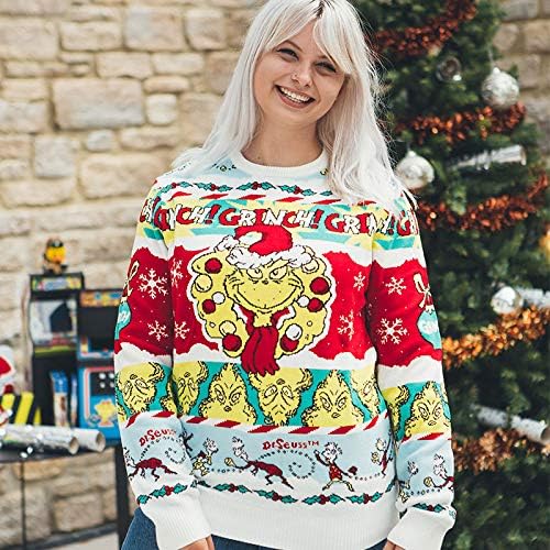 Numskull Official The Grinch Unisex Knitted Jumper, Large-Ugly Novelty  Christmas Sweater Gift : Amazon.co.uk: Fashion