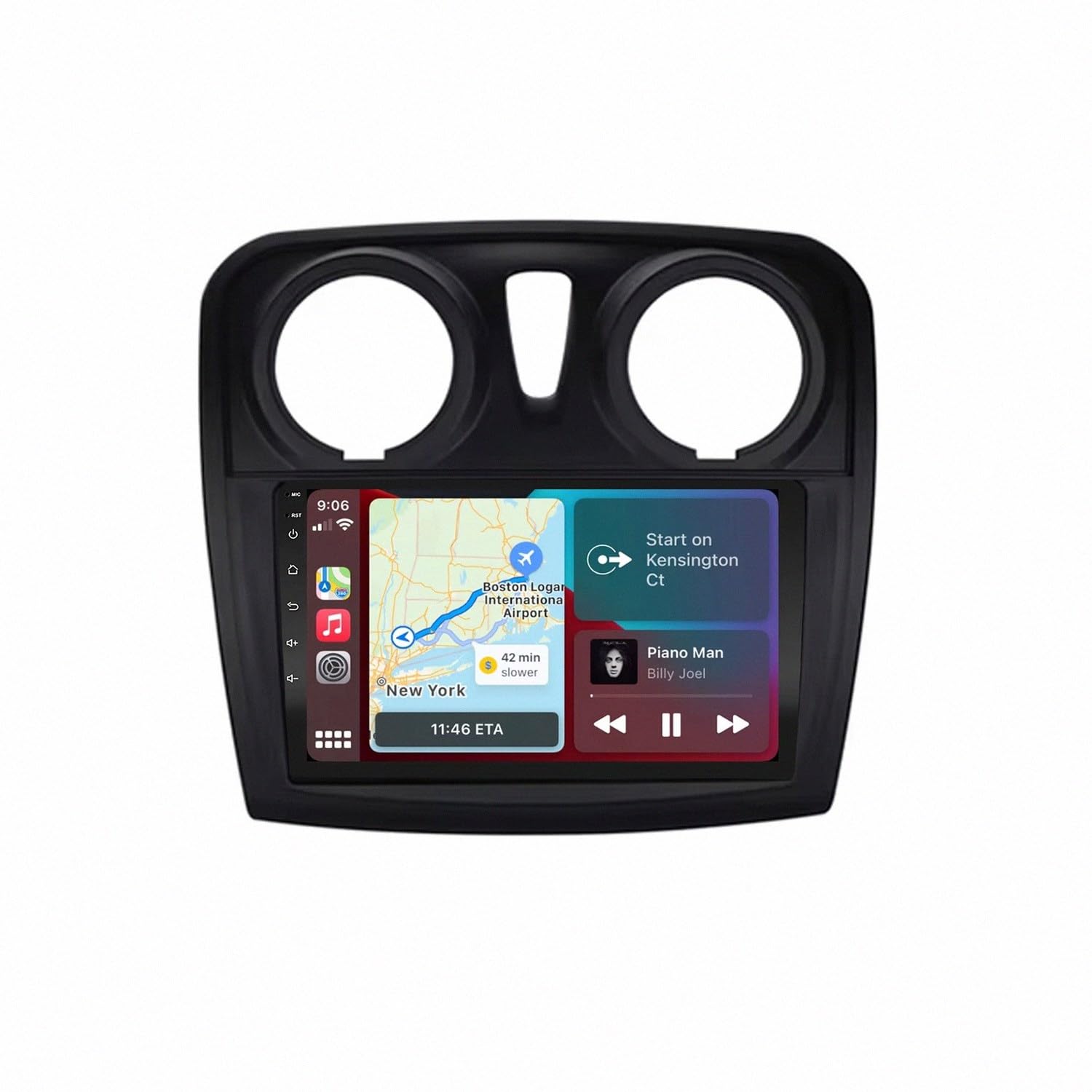 Autoradio 2 Din Bluetooth per Renault Logan 2 Sandero 2 2014-2019 Wireless Carplay Android Auto Stereo Auto Bluetooth Ips con Pantalla Táctil con Gps, 4 Nucleo 4G+64G