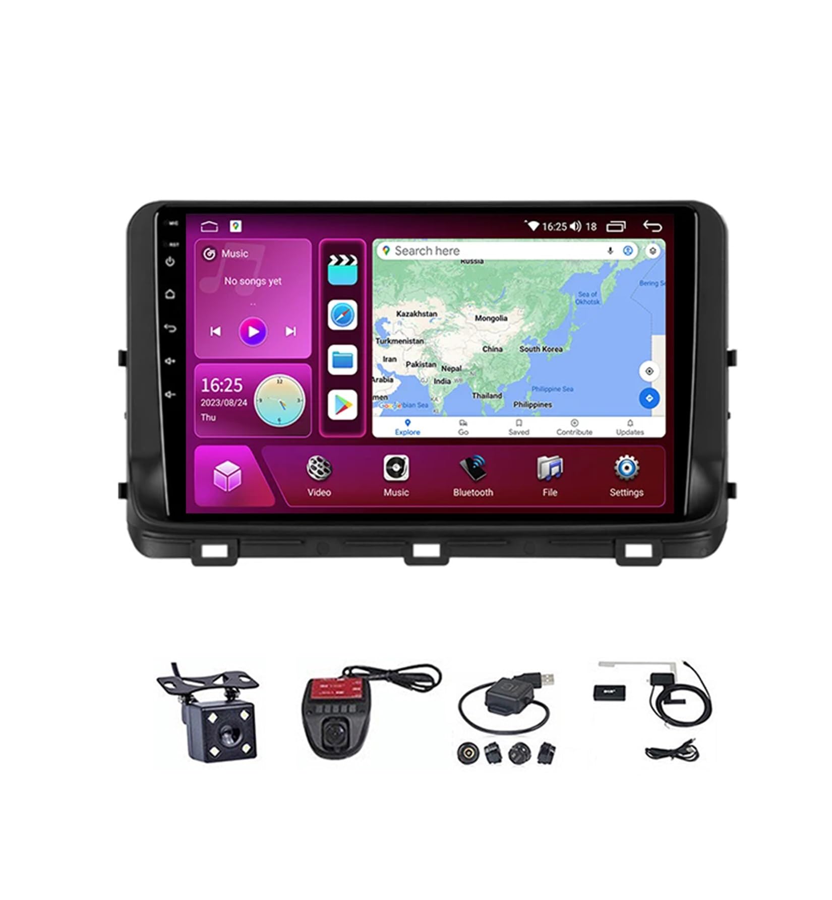 Autoradio Android 9 haut de gamme avec navigation et caméra pour console Mazda 3 CD