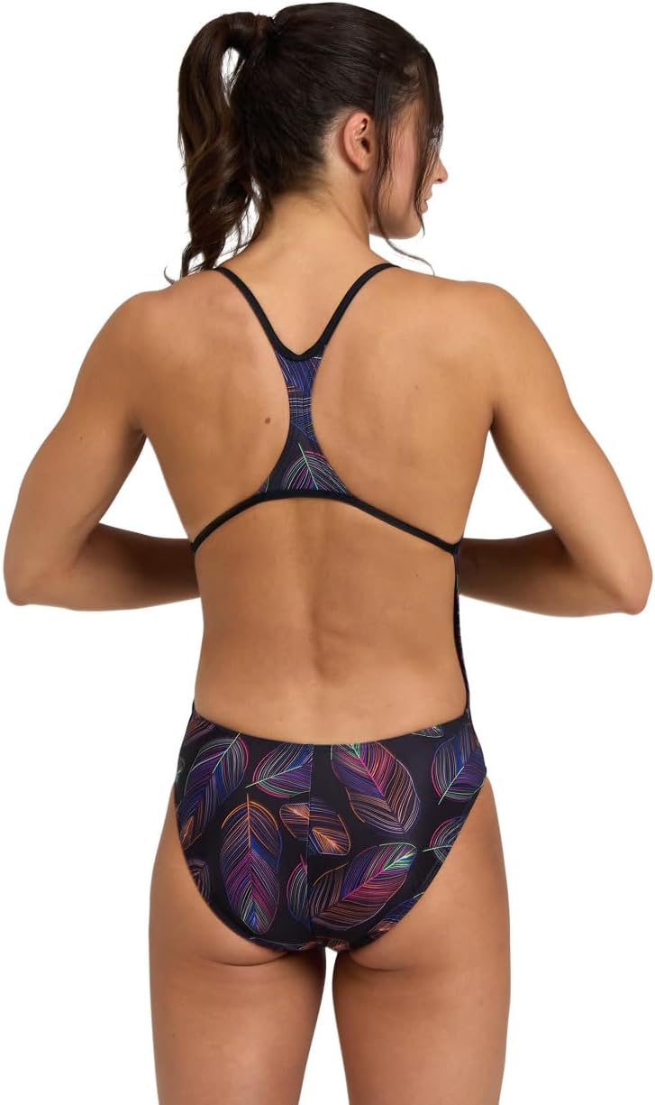 ARENA Performance Falling Leaves Women's Swimsuit Booster Back One Piece MaxLife Training Bathing Suit - Image 2