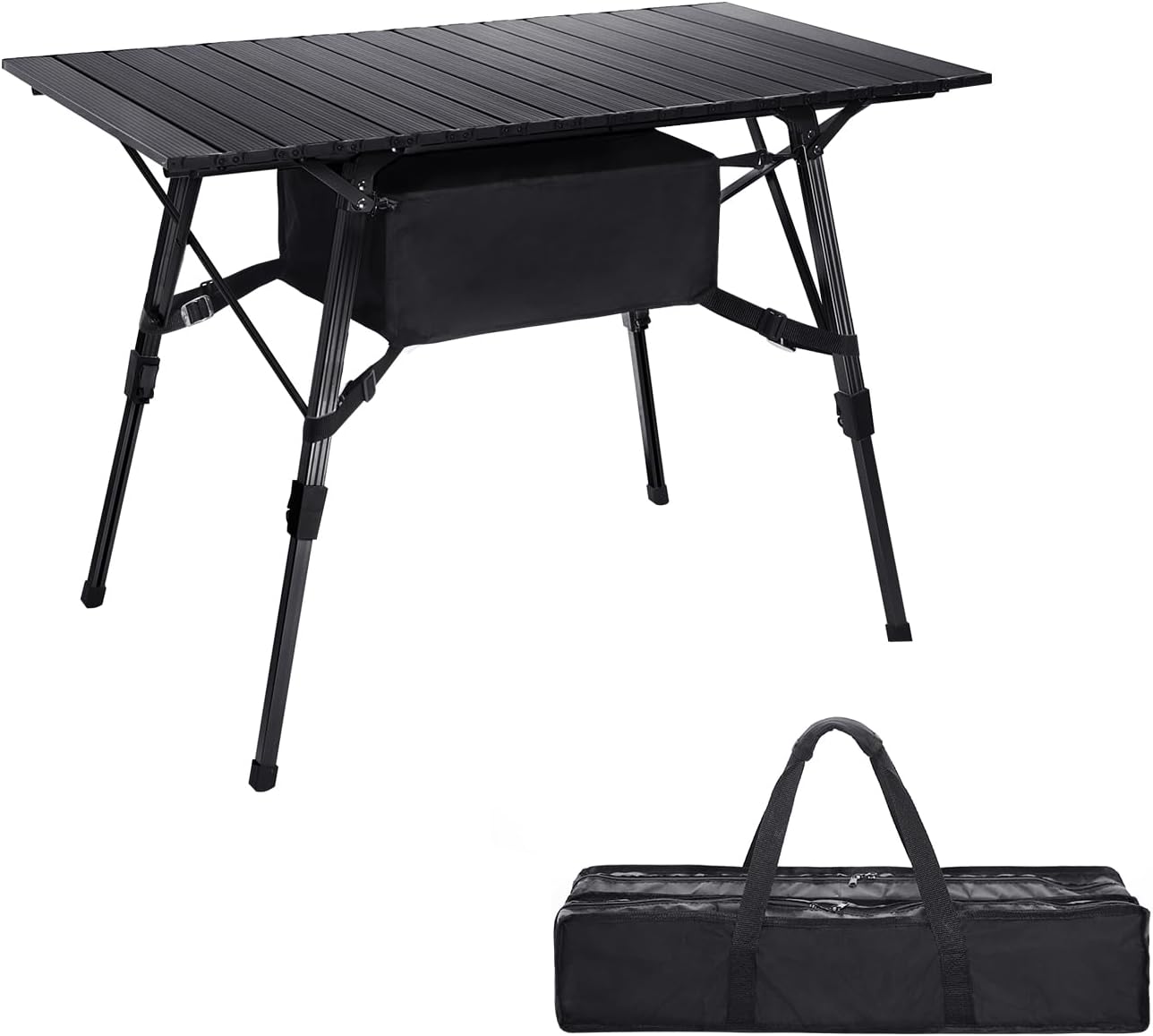 Moosinily Folding Camping Table 3 Feet Adjutable Height