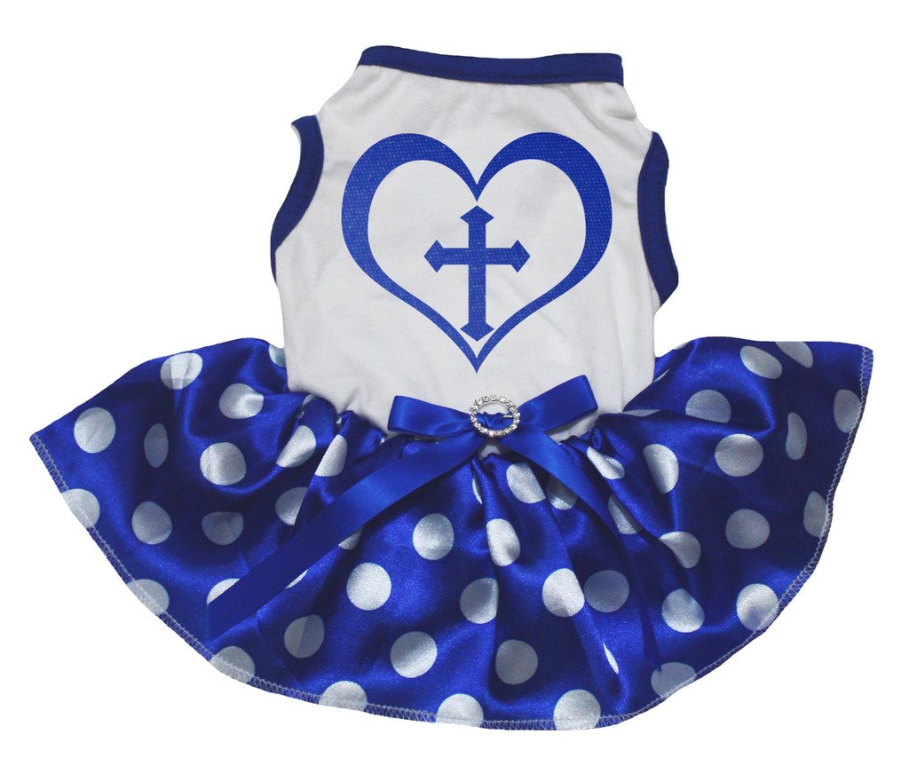 Robe pour chien avec cœur et croix pour déclarer votre amour