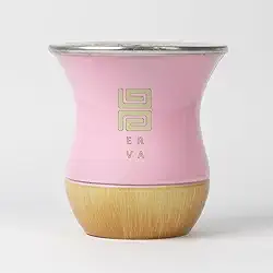 Cuia Chimarrão 200ml Rosa Black Erva