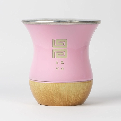 Cuia Chimarrão 200ml Rosa Black Erva