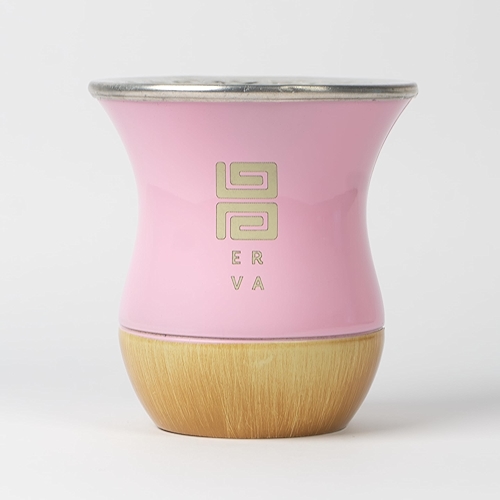 Cuia Chimarrão 200ml Rosa Black Erva