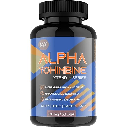 Alpha Yohimbine 20mg Capsules 60ct