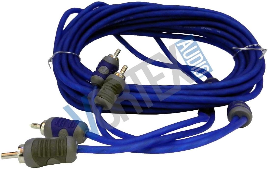 46KI26 Car Audio 19 Foot Amp Amplifier 2 Channel Stereo RCA Cable KI26