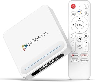 LEFFOT Android 14.0 TV Box 2025, H618 Plus 8K Ultra HD Smart TV Boitier with HDR10, 4GB RAM/128GB ROM, Boitier IPTV with Voice Control, 2.4G/5G Dual-Band WiFi 6, BT 5.4, Allwinner H618 Quad Core A53