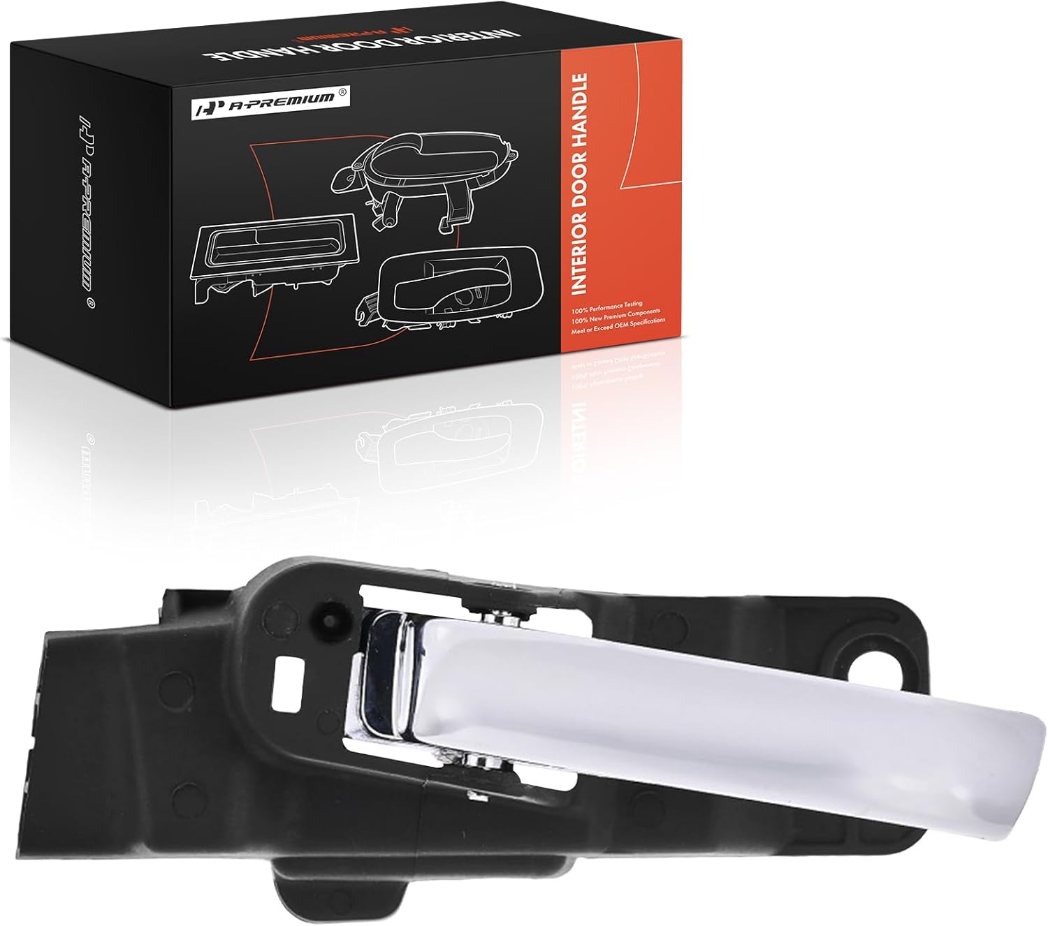 A-Premium Front or Rear Left Driver Side Interior Door Handle Compatible with Chrysler 200 2011 2012 2013 2014, Chrome, Replace# 1TR15SZ0AA