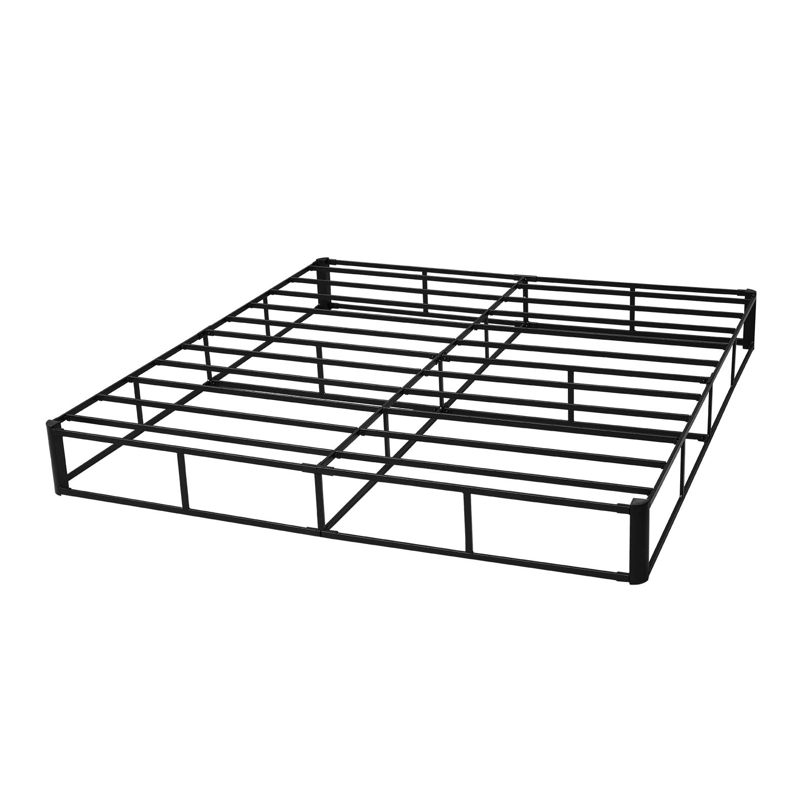 VEVOR Boxspringbettgestell (King-Size) mit Waschbarem Stoffbezug, Metallrahmen (2010 x 1925 x 230 mm) für Queensize-Betten, 23 cm Matratzenauflage, Max. Belastbarkeit 1587,57 kg, Matratzenfundament