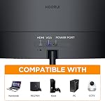 KOORUI Moniteur d'Ordinateur Courbé 24 po - Moniteur de Jeu Full HD 1080P 100Hz 1500R LCD HDMI VGA, Réglage d'Inclinaison, Confort Oculaire, Noir 24N5CA