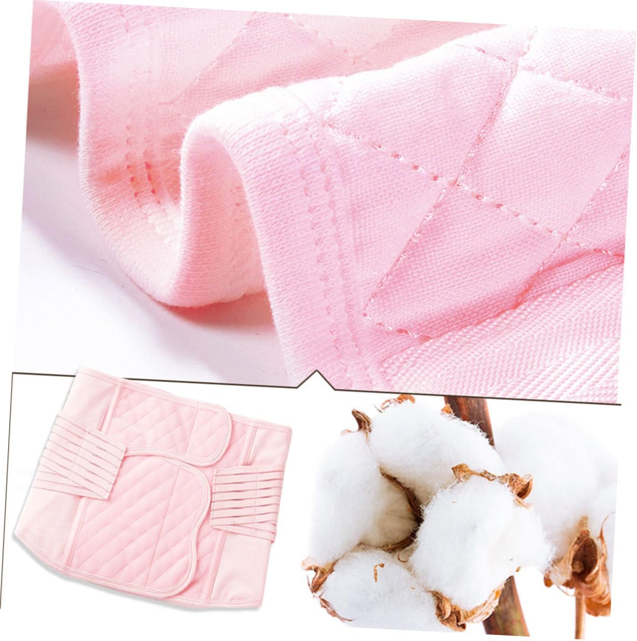 BESTYASH 2pcs Postpartum Belly Binder Belly Band Pelvic Belt Tummy Girdle for Postpartum Seamless Corset Shapewear High Elastic Washable Pink