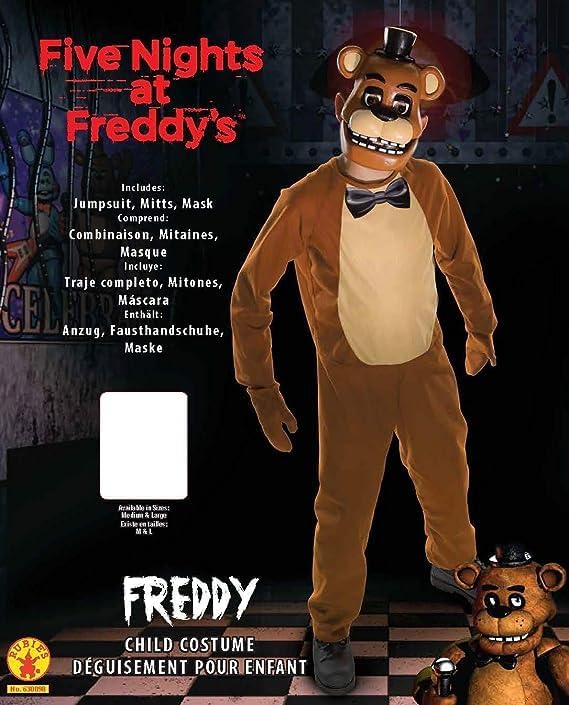 Miniatura 4 de Disfraz para niños Rubie's, Five Nights at Freddy's, disfraz de Freddy, L, Multicolor