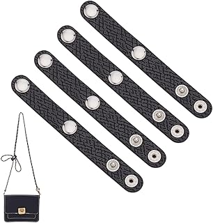 OLYCRAFT Tote Bag Top Handle Keeper Leather Handbag Strap Shortener Leather Purse Shortener for Shoulder Strap Handbag