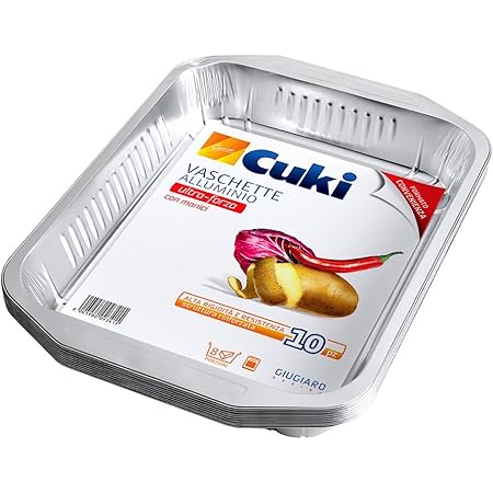 Vaschette Alluminio Cuki Teglie Extra - 2 Pezzi, Tonde, Per Forno E Microonde - Foto 7