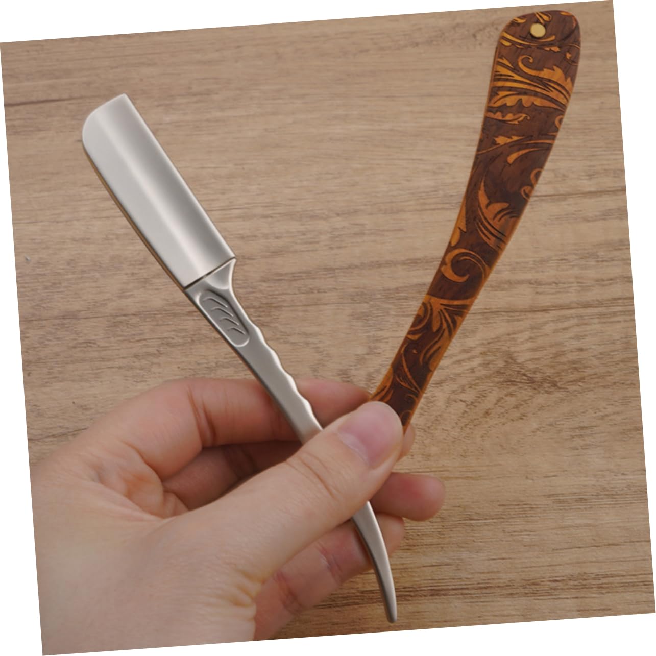 Beavorty 3St Halter für Bartklingen Rasierer Trimmer Kämme Rasierapparat Clipper slico vricut saç kesme makineleri Friseurklingen Rasiermesser Klingenhalter aus Edelstahl Rostfreier Stahl
